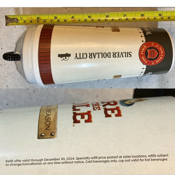 Silver Dollar City FIRE IN THE HOLE Refillable Whirley Cup 2024 NWOT - Picture 7 of 8